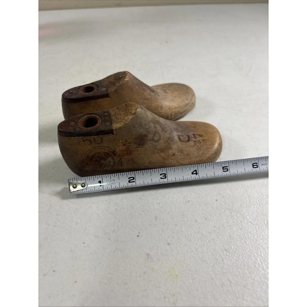 WOODEN SHOE FORMS Child's Size 4 1/2D Morton Last Co‎ Cincinnati 1954 2 Pair (4)